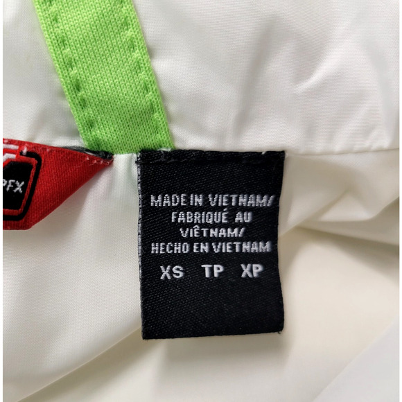 Izod PFX Windbreaker Jacket Womens XS White Black Full Front Zipper Pockets Golf - Picture 7 of 14